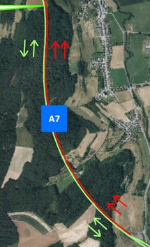 A7: Chantier dans le tunnel Gousseldange
