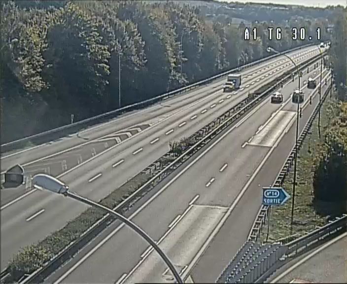 Caméra trafic en direct : A1 · vers Wasserbillig et l’Allemagne