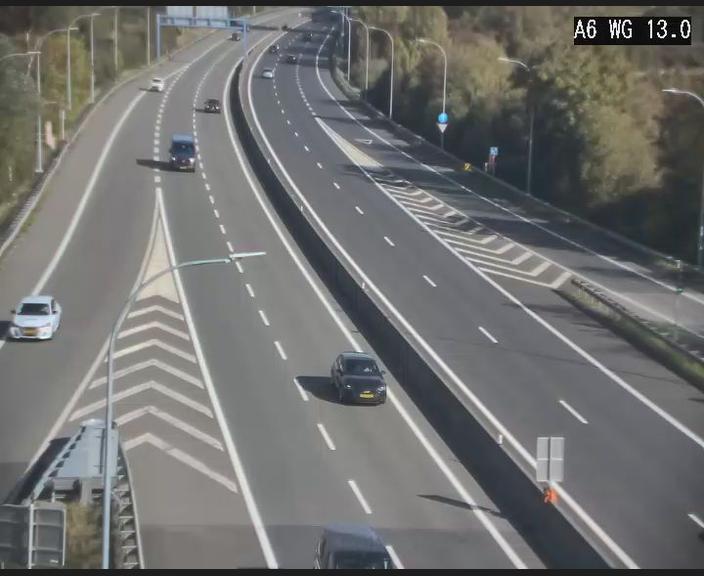 Caméra trafic en direct : A6 · à hauteur de l’échangeur Mamer