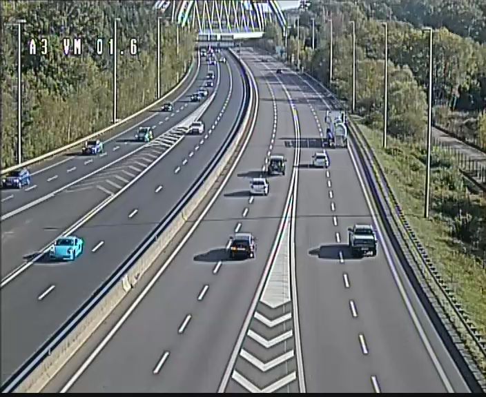 Caméra trafic en direct : A3 · à hauteur de la croix de Gasperich
