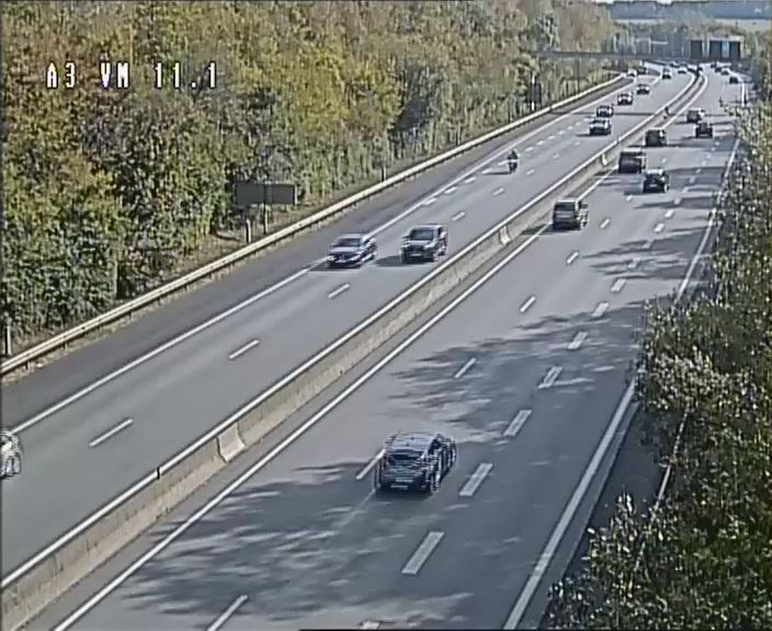 Caméra trafic en direct : A3 · Dudelange, vers la frontière française