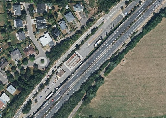Aire de service Pontpierre-Sud fermée