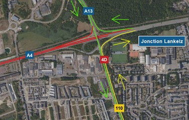 A4: Chantier entre la jonction Lankelz et le rond-point Raemerich