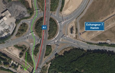 A1: Chantier sur l’échangeur Hamm
