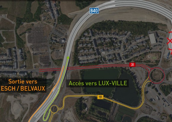 Liaison Micheville: réouverture du tunnel Micheville / ouverture de la nouvelle route de liaison B40