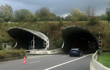 A13: Chantier dans le tunnel Markusberg