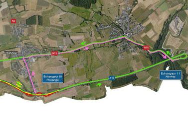 A13: Renouvellement de la couche de roulement entre la croix de Bettembourg et l’échangeur Altwies (13-16.06.2025)
