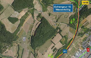 A1: Renouvellement de la couche de roulement entre l’échangeur Mertert et l’échangeur Wasserbillig (17-20.10.2025)