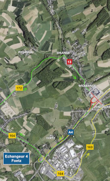 A4: Chantier sur l’échangeur Pontpierre de l’autoroute