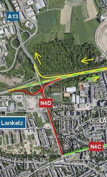 A4/N4D - Barrage de la route nationale N4D et de la bretelle jonction Lankelz de Raemerich vers Pétange (26-30.05.2026)