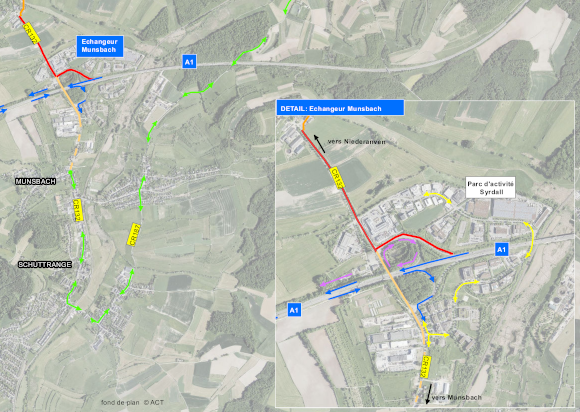 CR132: Réfection de la couche de roulement entre Niederanven et Munsbach (18-20.07.2026)