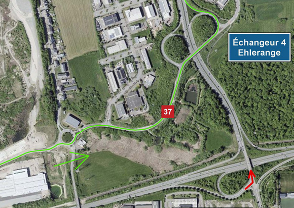A4/A13: Modification permanente de la circulation à la jonction de Lankelz à partir du vendredi 31 juillet 2026